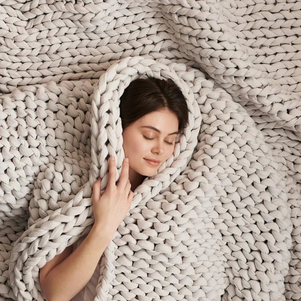 CozyKnit Weighted Blanket